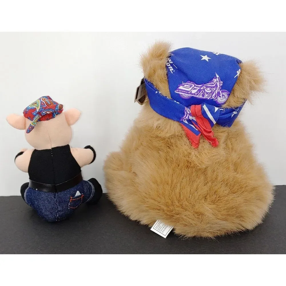 Harley Davidson Plush Toys Bear And Pig 9